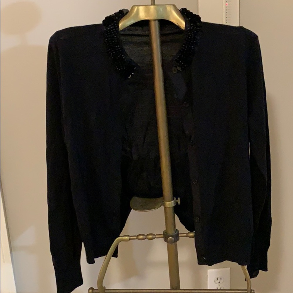 Black cardigan